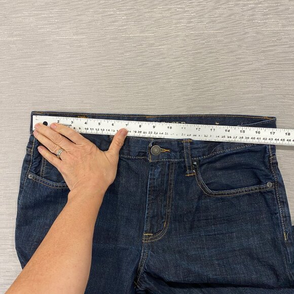 American Eagle Jeans Mens 34 x 32 Bootcut Dark Wash 100% Cotton Denim - Picture 6 of 12